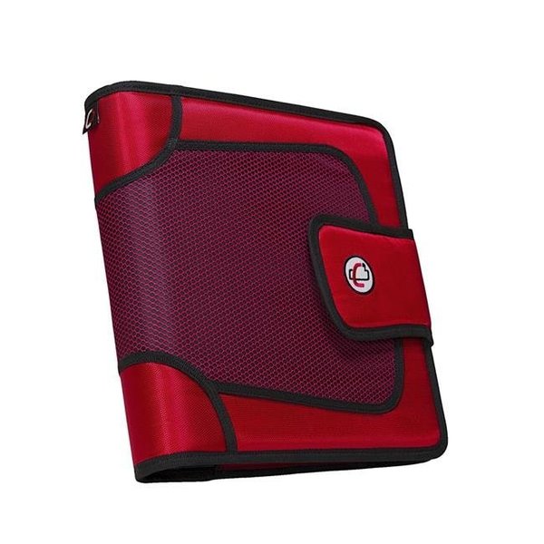 Case-It Case-It 1590353 Strap Binder with Tab File; O-Ring; 2 in. - Red 1590353